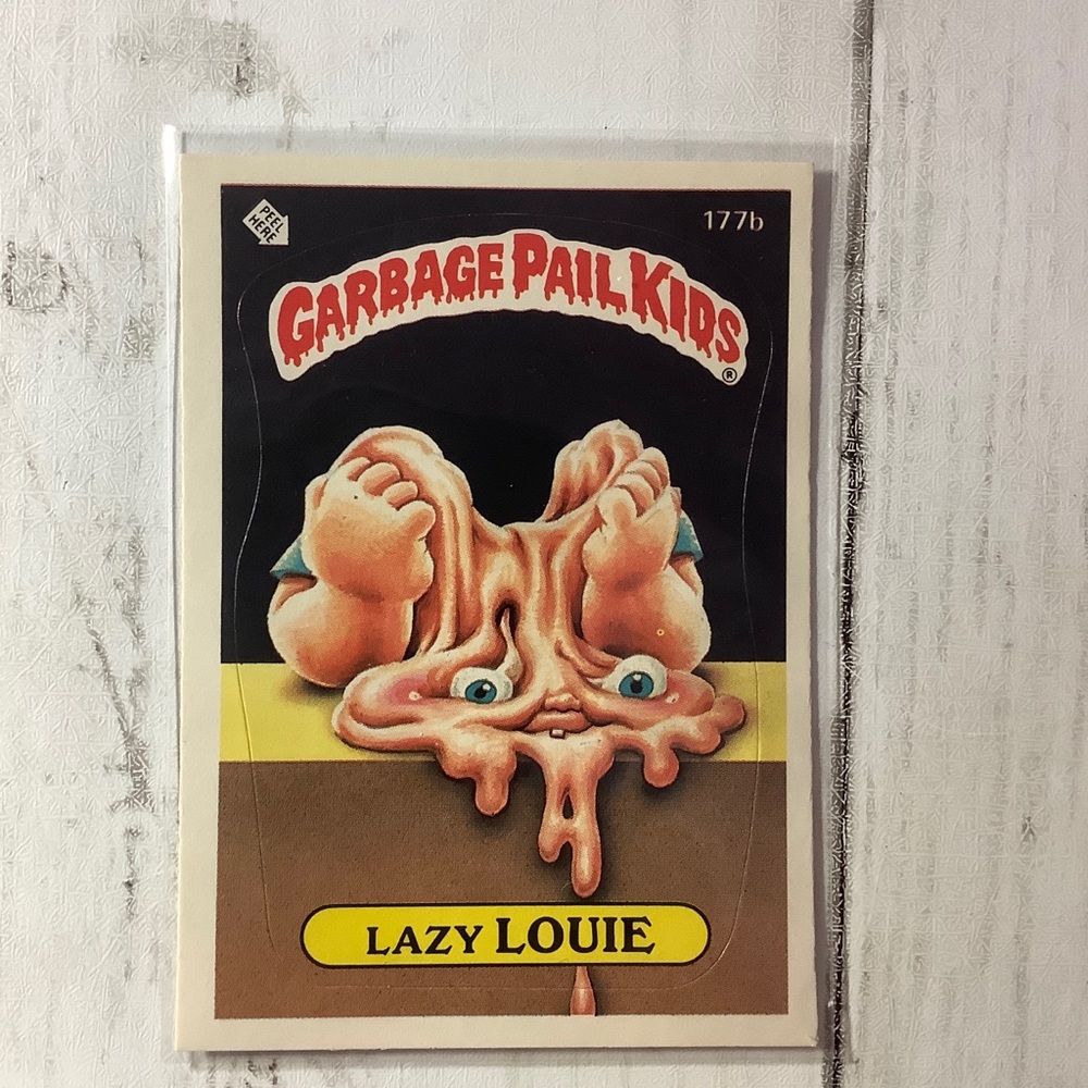1986 Topps Garbage Pail Kids Series 5: Lazy Louie 177b